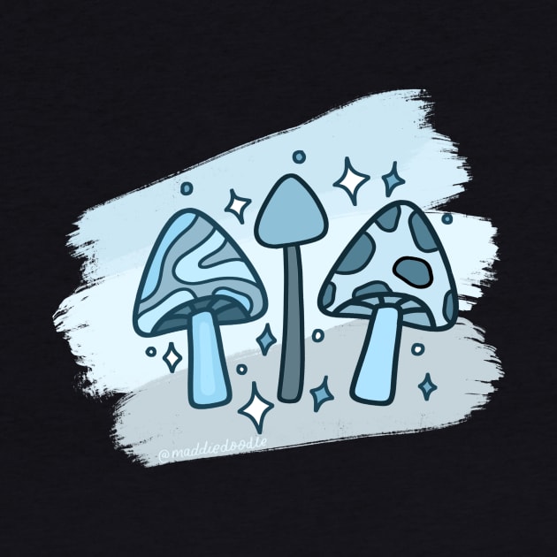 Blue Mushroom by Maddie Doodle